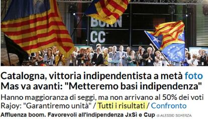 Catalunya, victòria independentista ("Posem les bases de la independència").