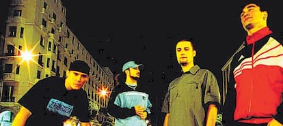 El grupo de rap zaragozona Violadores del verso en 2004.