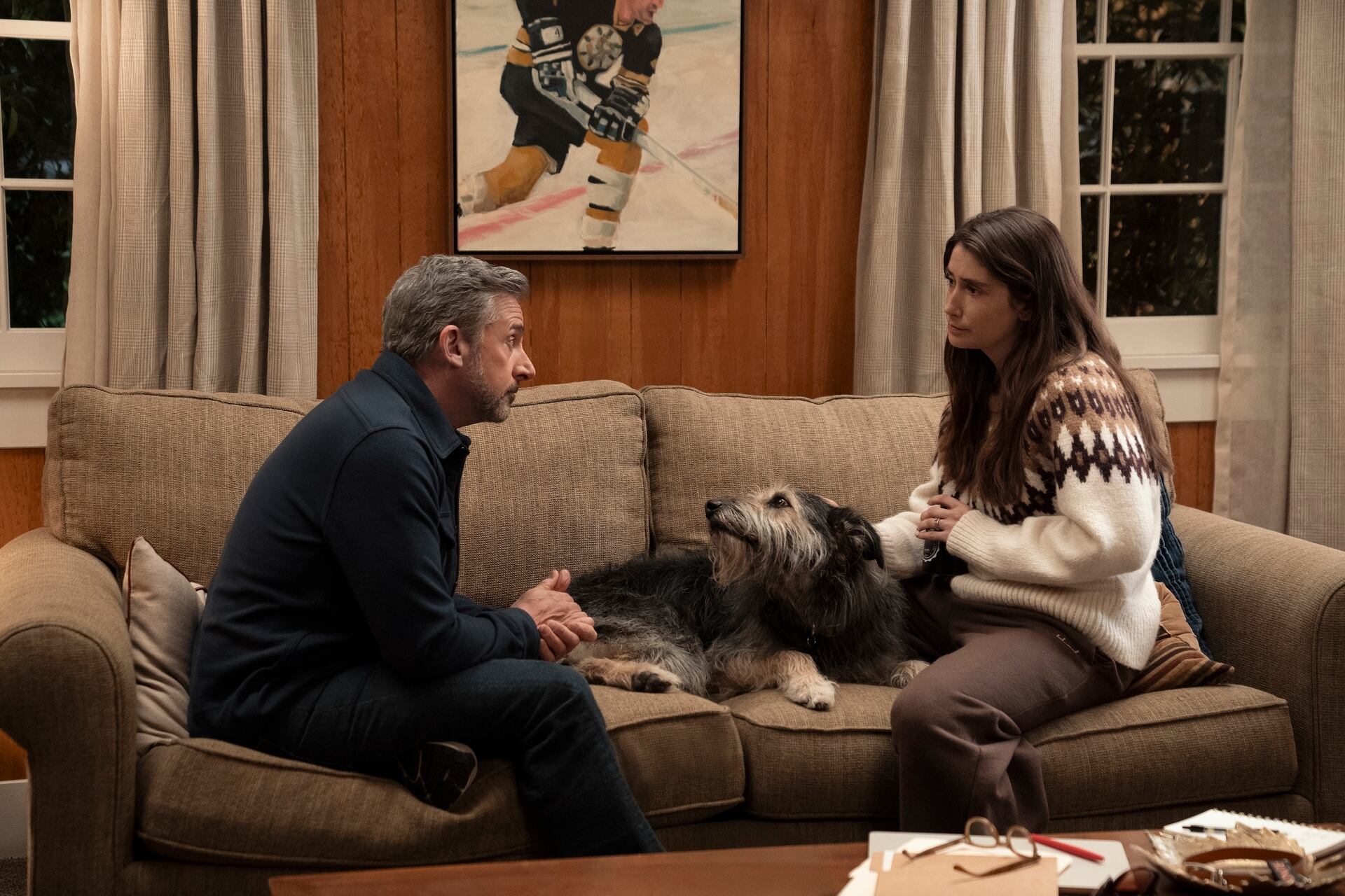 Steve Carell y Charly Clive, en la serie 'Rooster'.