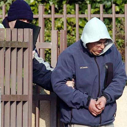 Eder Aritz Lisazo, tras su detención en Estella (Navarra).