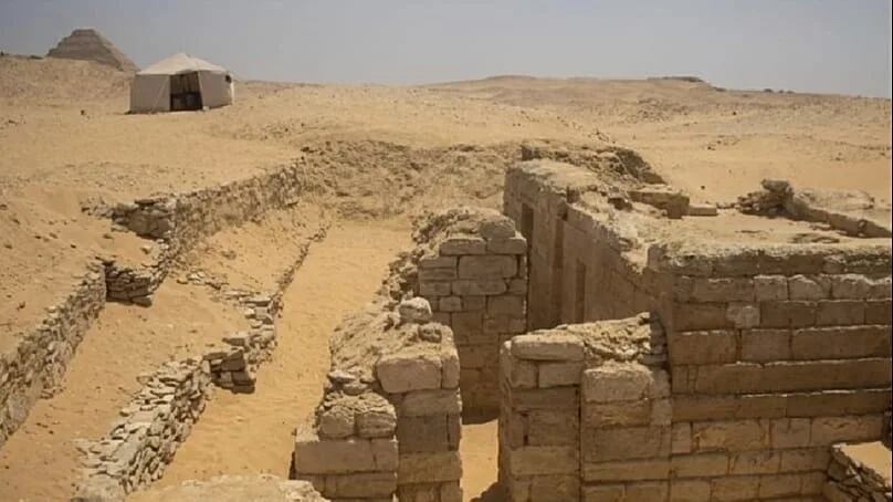 La mastaba desenterrada por Cervelló y su equipo en Saqqara.