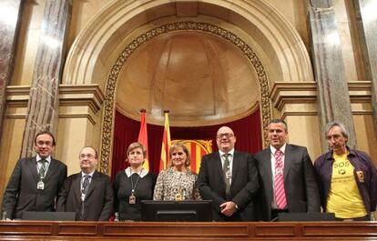 Sesión constituyente del Parlamento de Cataluña.