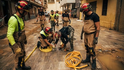 Efectos de la dana en Paiporta (Valencia).