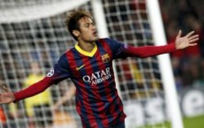 Neymar da Silva Santos, jugador del F&uacute;tbol Club Barcelona.