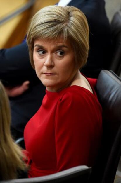 Nicola Sturgeon, líder del SNP, este miércoles.