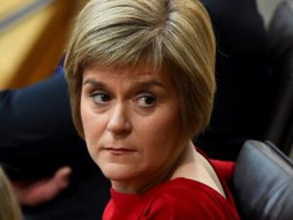 Sturgeon, no congresso do SNP.