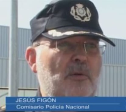 Jesús Figón, en un fotograma de un vídeo policial de 2009.
