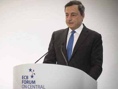 Mario Draghi, presidenta del BCE