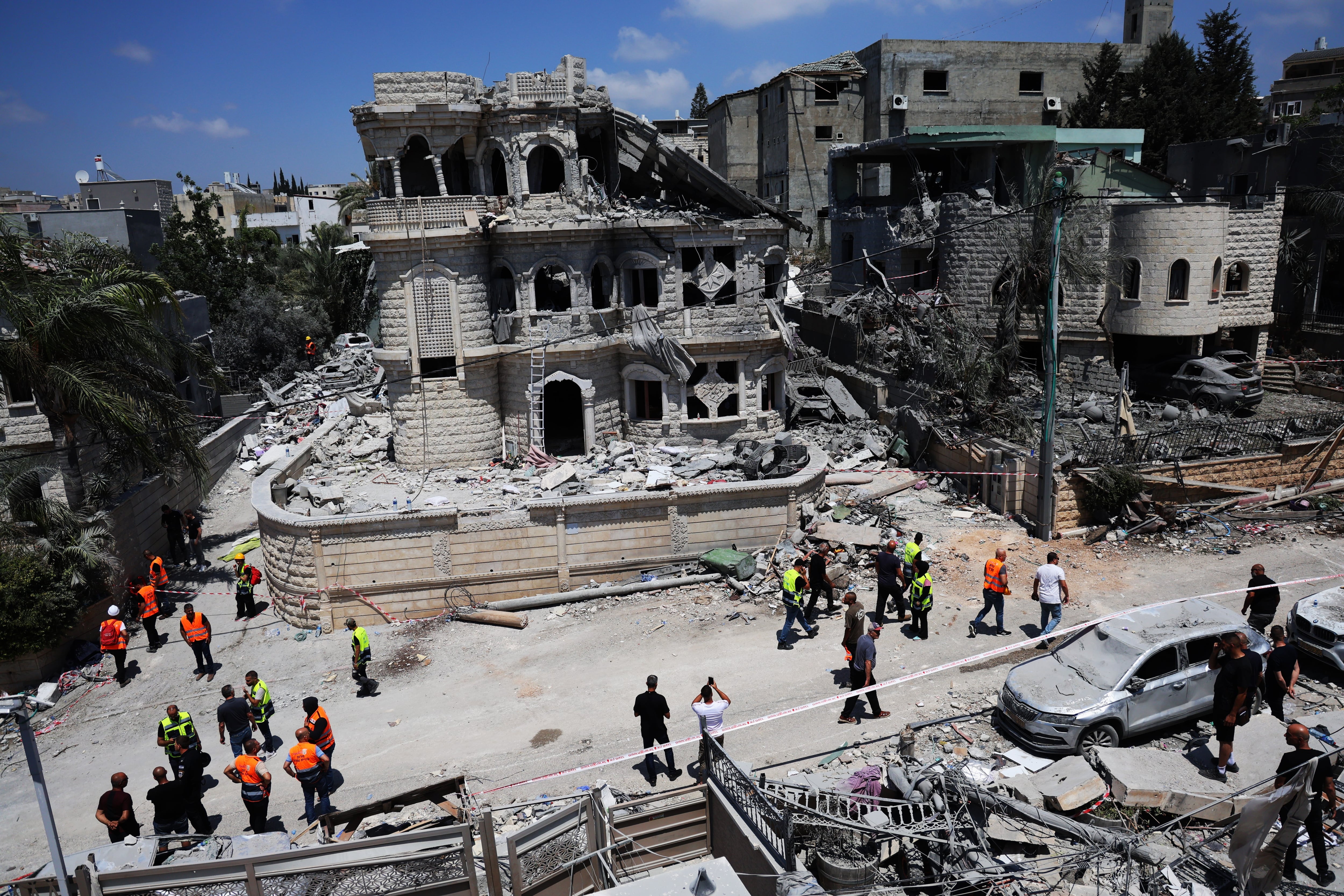 Misiles iraníes sobre Tamra, el pueblo israelí de población árabe