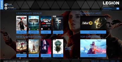Lenovo lanza una plataforma de juegos para ordenadores.