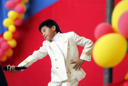 Recital del niño ecuatoriano Mateo Aguirre en La Cubierta de Leganés.