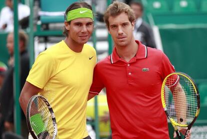 Nadal y Gasquet, en Montecarlo, en 2011.