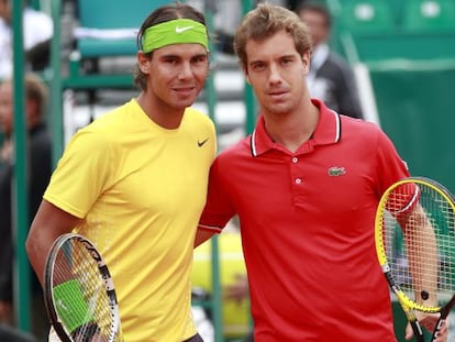 Nadal y Gasquet, en Montecarlo, en 2011.