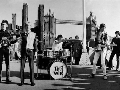 The Who, frente a la Torre de Londres en 1965.