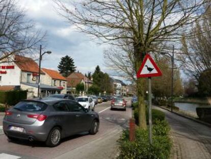 Calle de Zaventem por la que pasó.