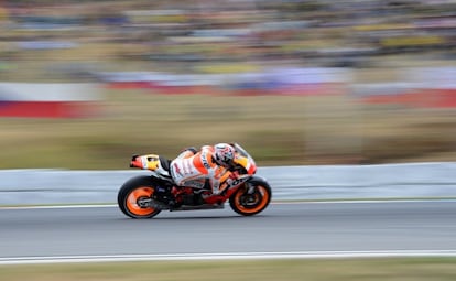 Márquez rueda en el circuito de Brno.