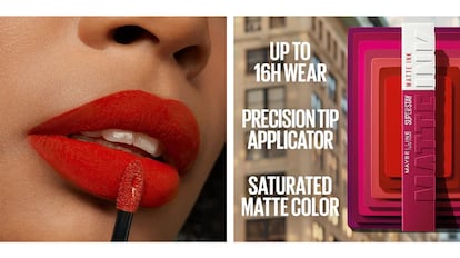 El pintalabios de Maybelline Superstay es el más vendido de Amazon por una fijación de hasta 16 horas.