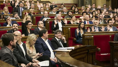 Sessió plenària del Parlament.