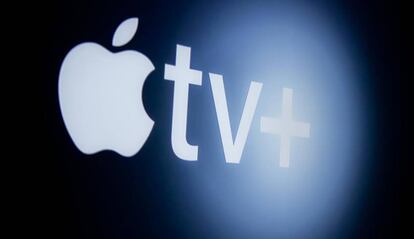 Logo blanco de Apple TV+