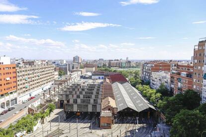 Las cocheras de Cuatro Caminos, en Madrid.