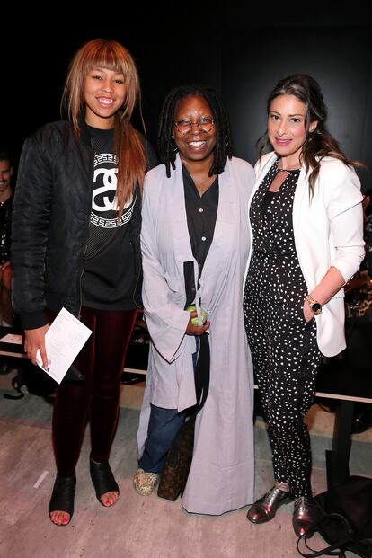 Jerzey Dean, Whoopi Goldberg y Stacy London.