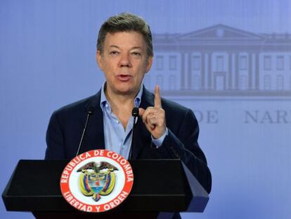 El presidente colombiano, Juan Manuel Santos.