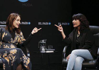 Encuentro de El País con suscriptores entre la directora de cine Paula Ortiz y la actriz Inma Cuesta en la sala Cuarta Pared de Madrid.