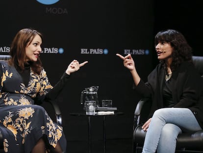 Encuentro de El País con suscriptores entre la directora de cine Paula Ortiz y la actriz Inma Cuesta en la sala Cuarta Pared de Madrid.
