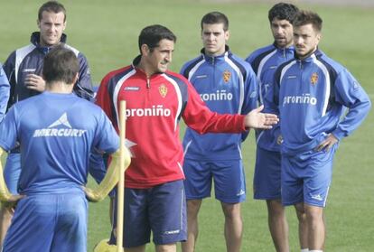 Jiménez, durante un entrenamiento