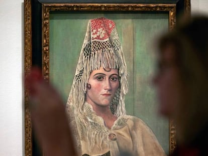 'Olga Khokhlova amb mantilla', de 1917, de Pablo Picasso, que pot veure's al Museu Picasso de Barcelona.