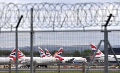 El aeropuerto londinense de Gatwick. 