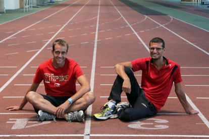 Sprinter Ángel David Rodríguez and marathon runner Pablo Villalobos.