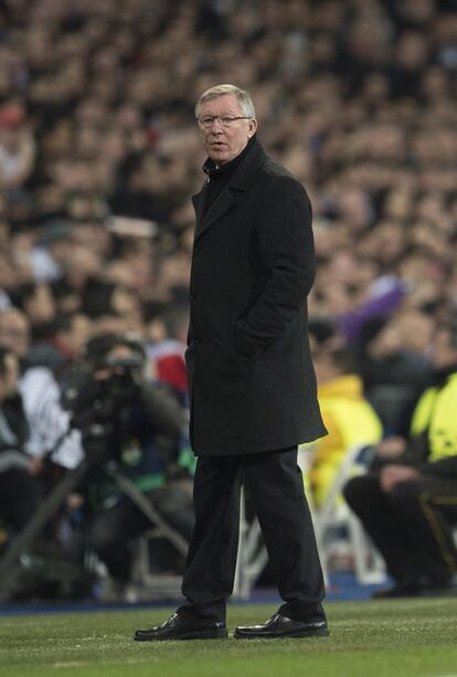 Alex Ferguson durante el partido.