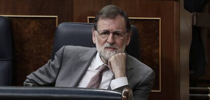 Rajoy en la sesión de control al Gobierno.