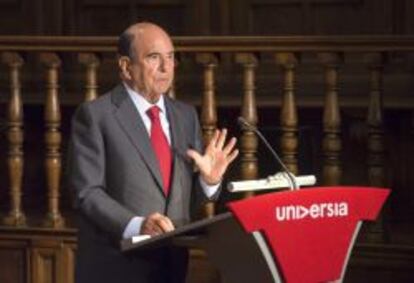 El presidente del Banco Santander, Emilio Botín. EFE/Archivo