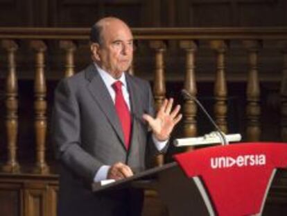 El presidente del Banco Santander, Emilio Bot&iacute;n. EFE/Archivo