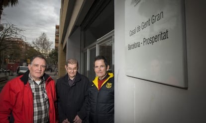 D'esquerra a dreta, Juan Márquez, Antonio Limones i Juan Castillejos.