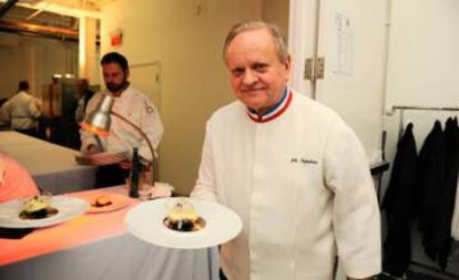 El cocinero Joël Robuchon.