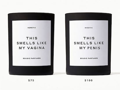 La vela con "olor a pene" cuesta un 25% más que la de "con olor a vagina" de Gwyneth Paltrow para simbolizar la desigualdad salarial.