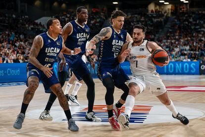 Facundo Campazzo durante el partido entre el Real Madrid y el UCAM Murcia.