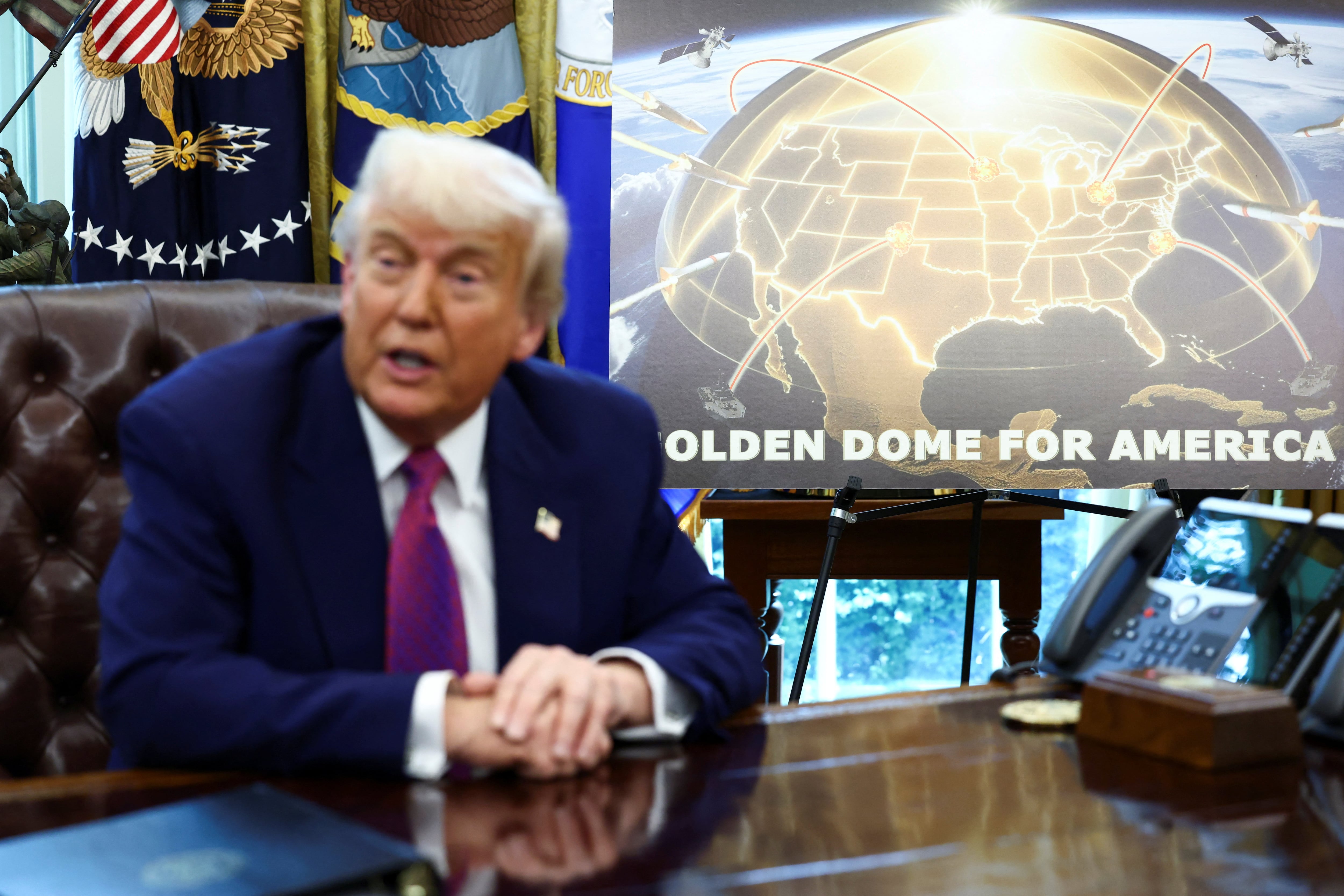 Trump lanza el proyecto Cúpula Dorada, un escudo antimisiles para proteger todo el territorio de Estados Unidos