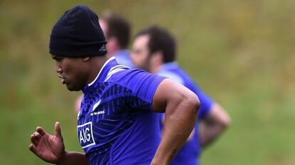 Julian Savea durante un entrenamiento este martes.