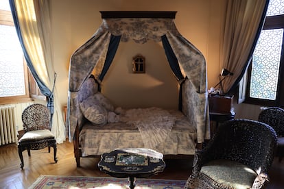 Dormitorio de Joséphine Baker en el château des Milandes.