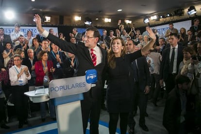 Rajoy, amb Sánchez-Camacho, a l'acte d'avui