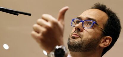 Antonio Hernando, portavoz del PSOE en el Congreso de los Diputados.