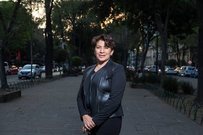 Delfina G&oacute;mez, en la Ciudad de M&eacute;xico.