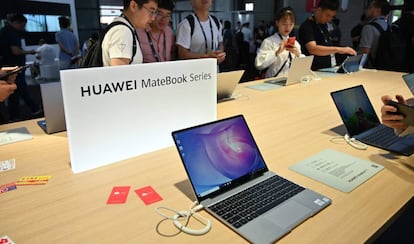 Un portátil Huawei de la serie Matebook.