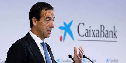 El consejero delegado de CaixaBank, Gonzalo Gortázar, en una imagen de archivo.