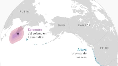 Mapas | Las alertas de tsunami y la llegada de las olas a la costa
