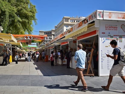 Aspecte de la darrera edició de la Setmana del Llibre en Català.